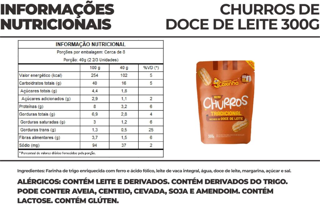 CHURROS DOCE DE LEITE 300G